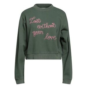 Roy Rogers Old Glory NWT Green Cropped Sweatshirt "Lost Without Your Love" SZ XL